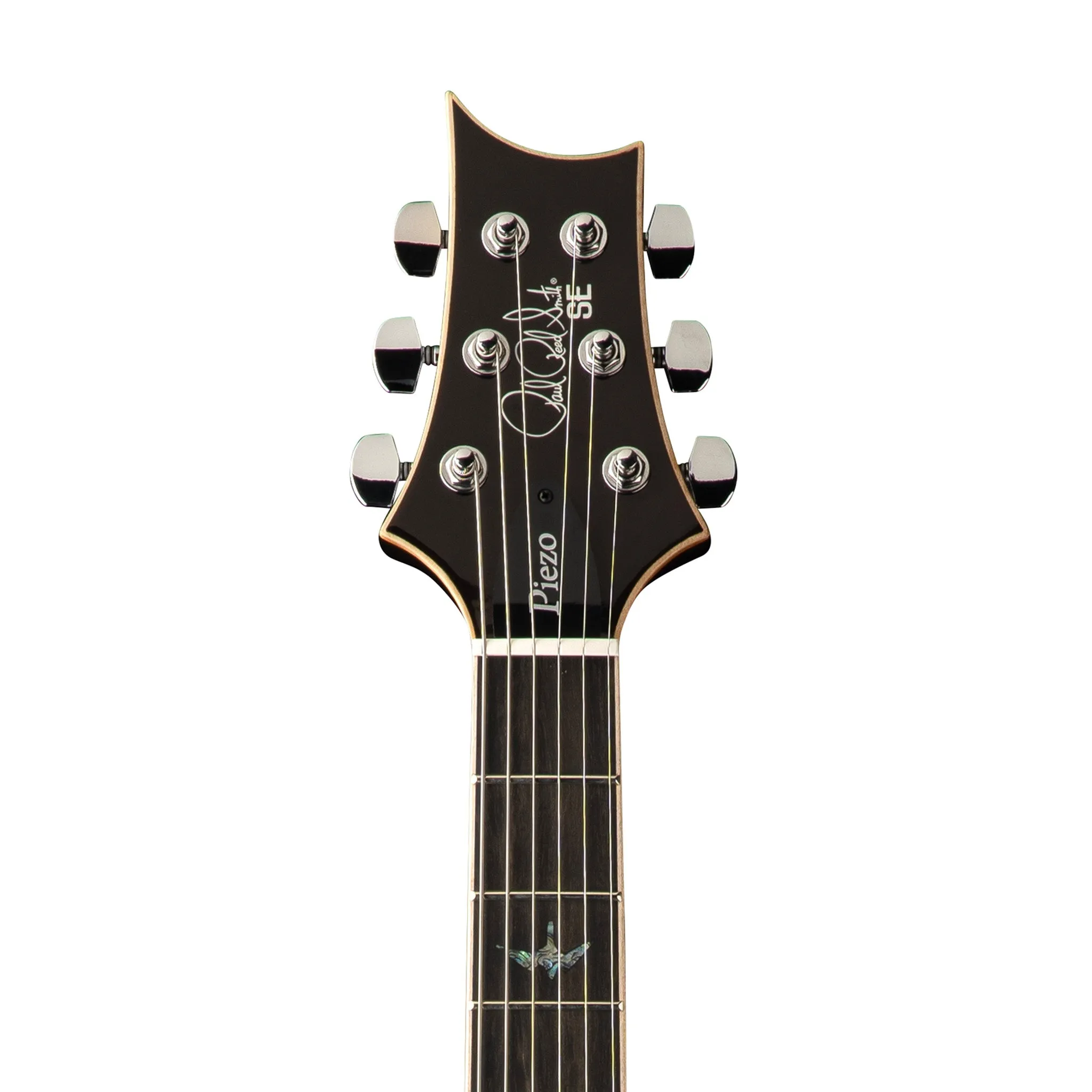 PRS SE Hollowbody II Piezo Electric Guitar w/Case, Orange Tiger Smokeburst