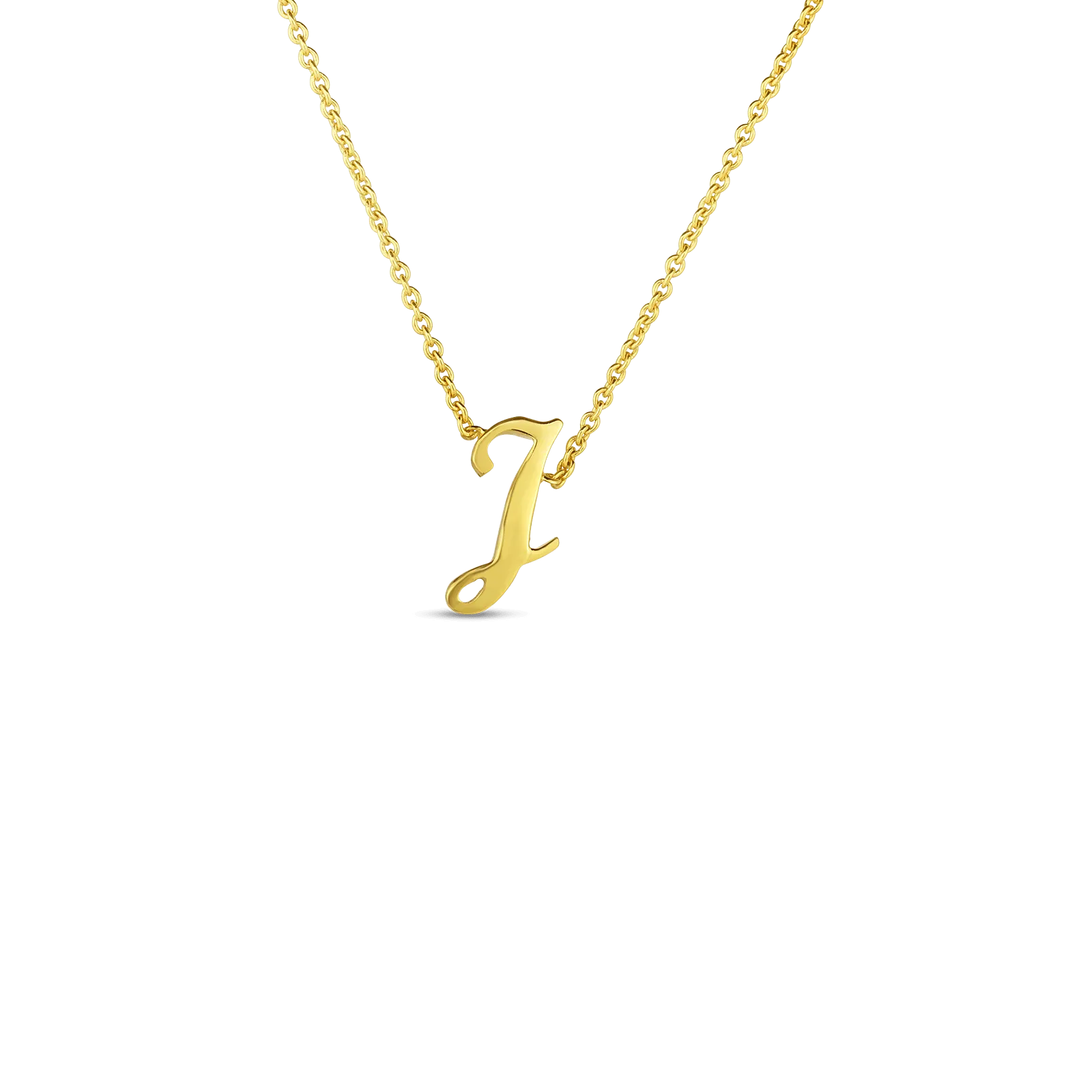 Roberto Coin Tiny Treasures Love Letter 18K Gold 'J' Pendant