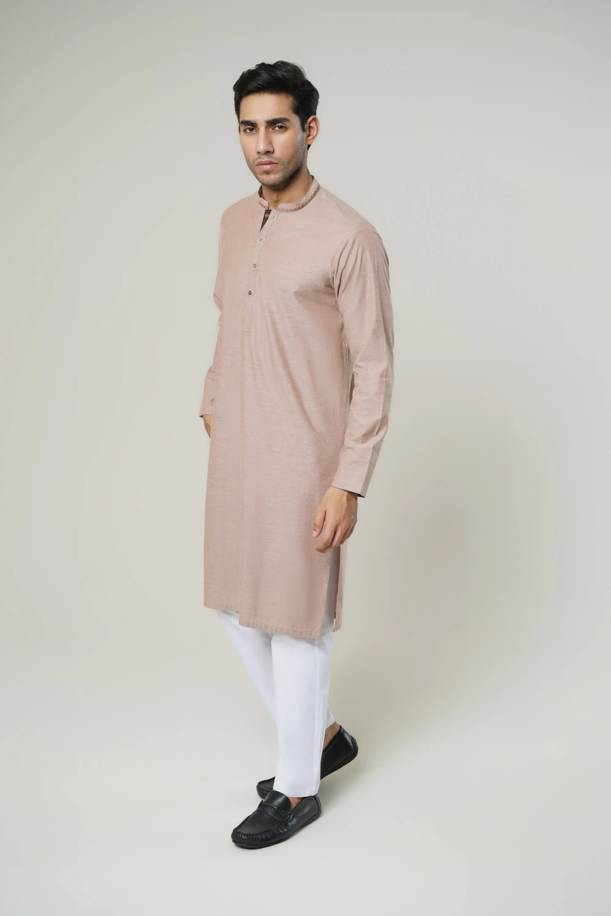 Rust Gents Kurta