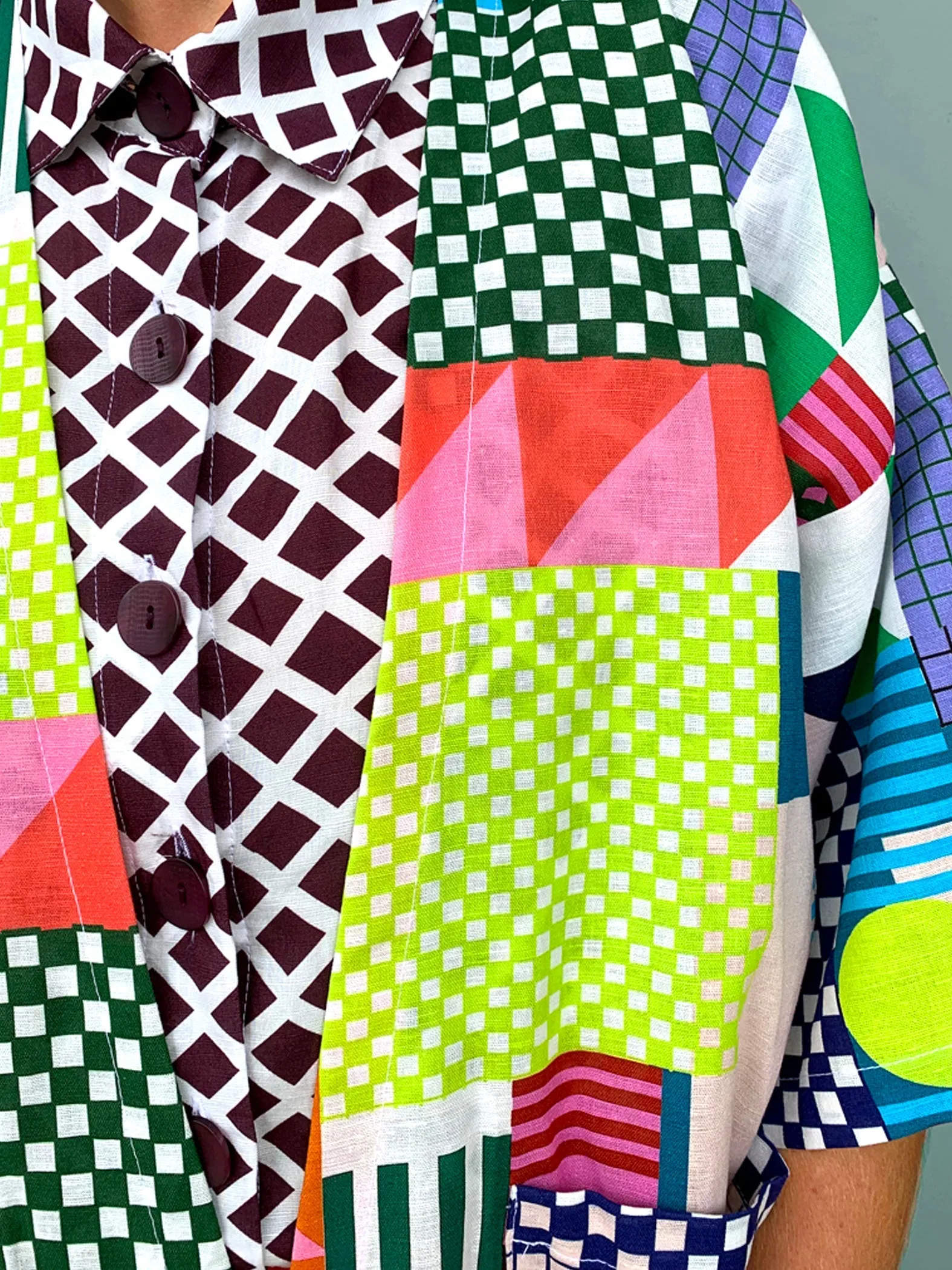 (SAMPLES) Luminous Kimono 100% linen cotton