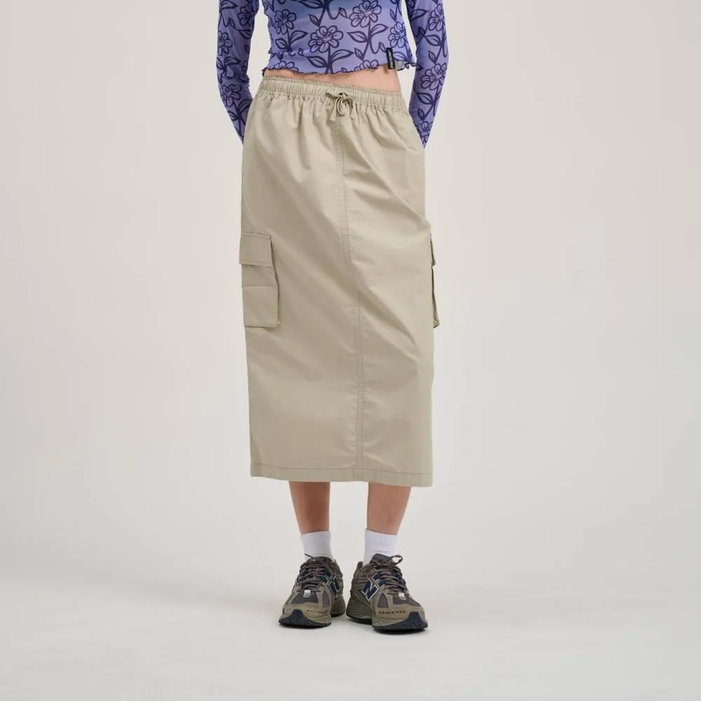 Santa Cruz Womens Skirt Strip Cargo Skirt - Silver