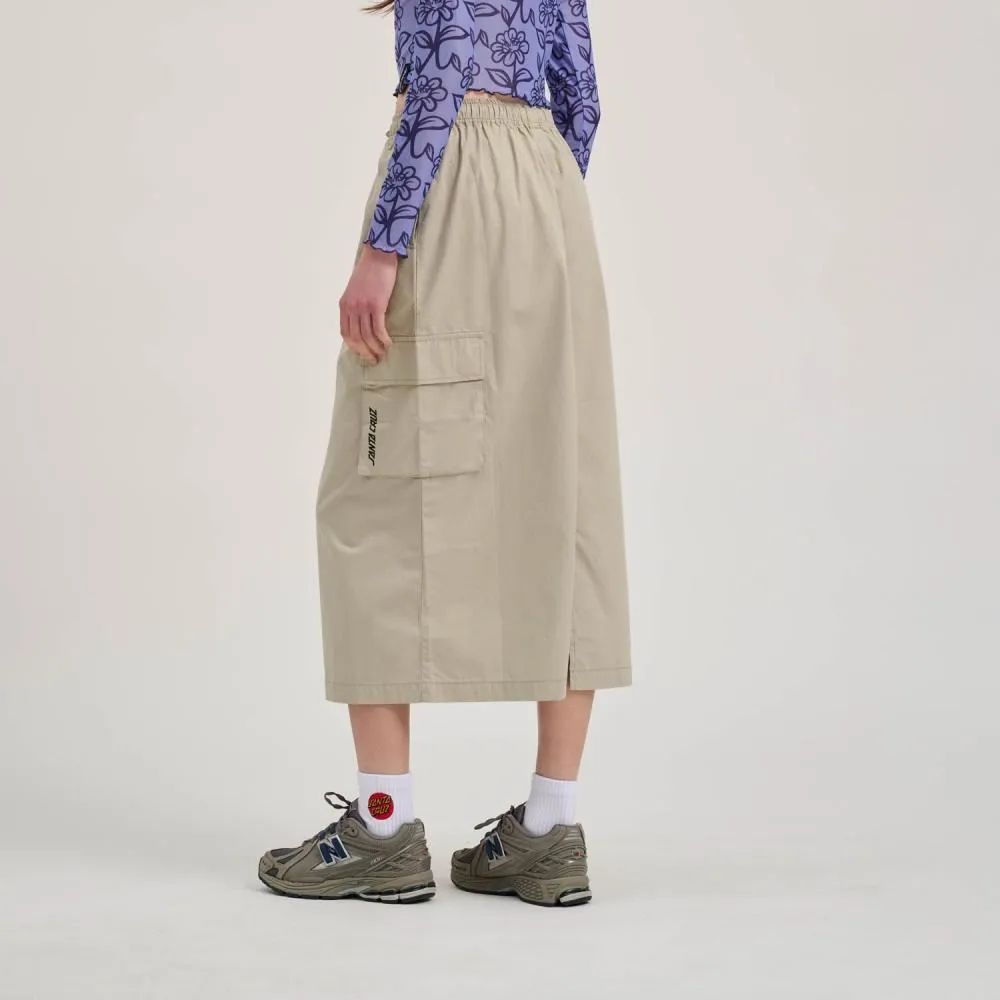 Santa Cruz Womens Skirt Strip Cargo Skirt - Silver