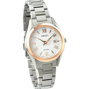 SEIKO Dolce & Exceline SWCW150 Solar wave correction Pure titanium waterproof watch
