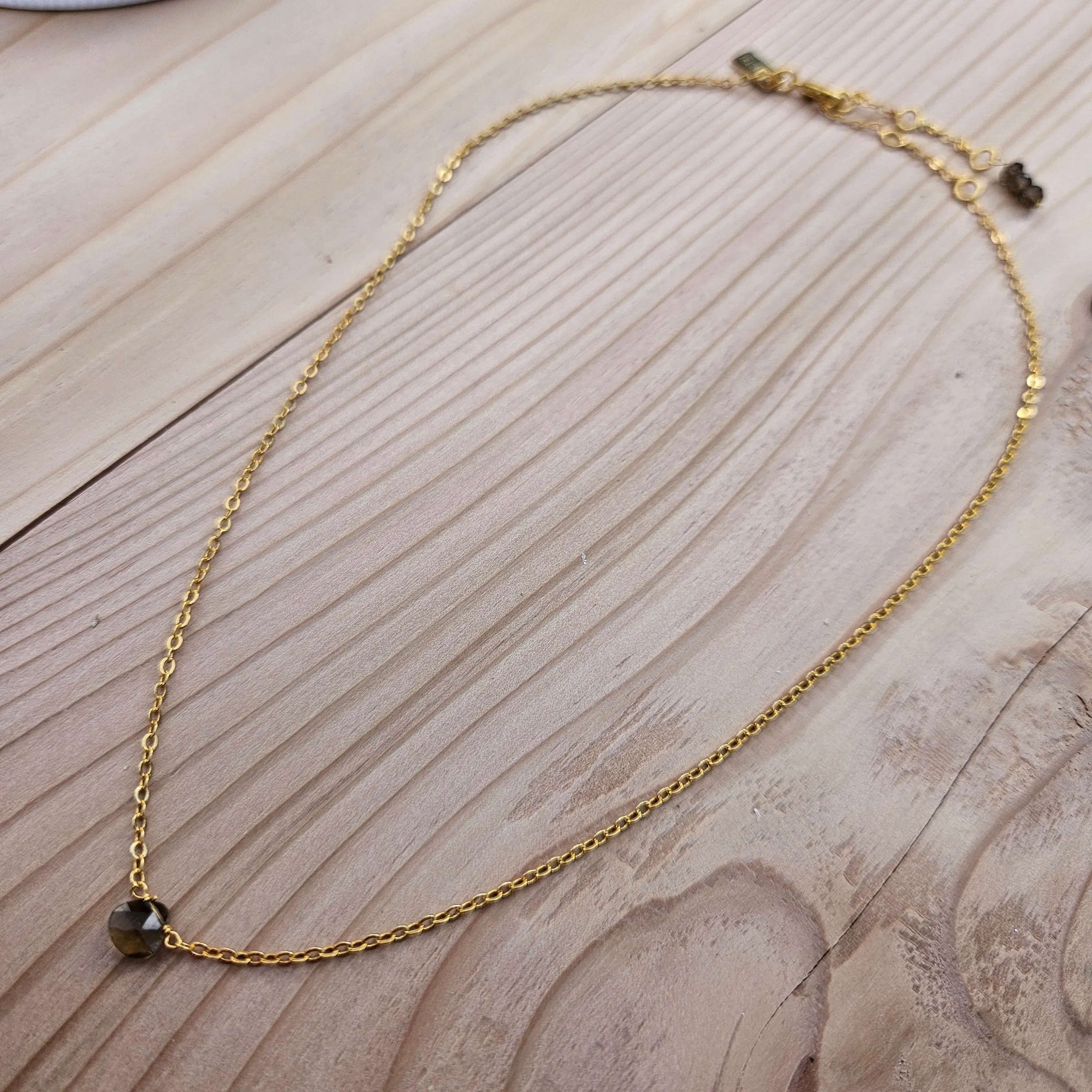 Smoky Topaz Natural Nomad Necklace