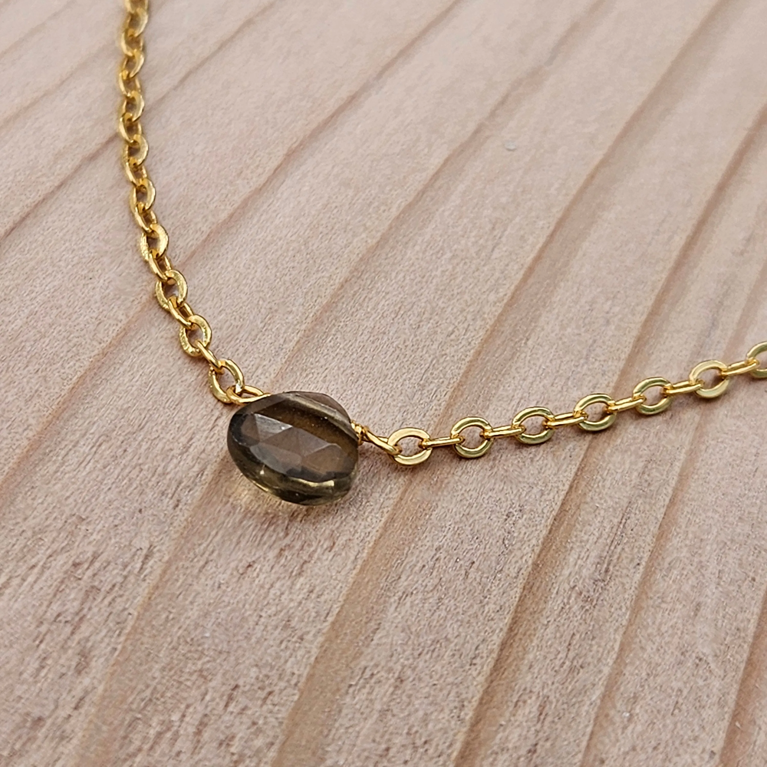 Smoky Topaz Natural Nomad Necklace