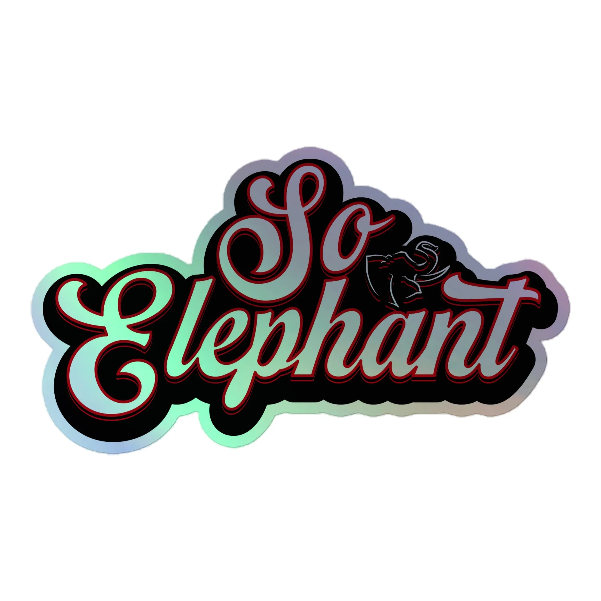 SO ELEPHANT HOLOGRAPHIC STICKERS
