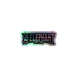 SO ELEPHANT HOLOGRAPHIC STICKERS
