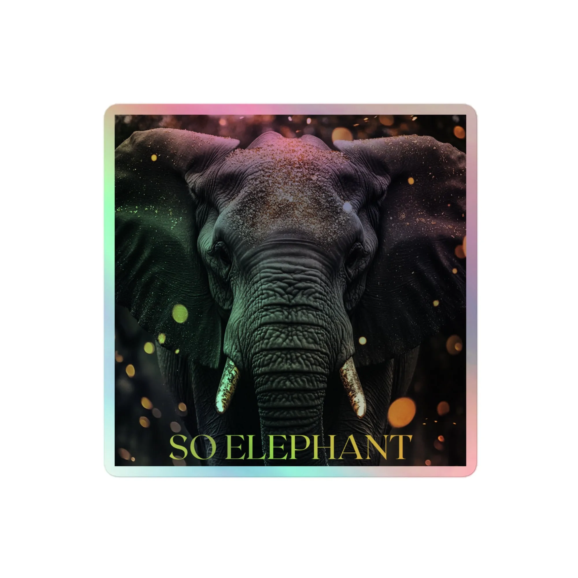 SO ELEPHANT HOLOGRAPHIC STICKERS