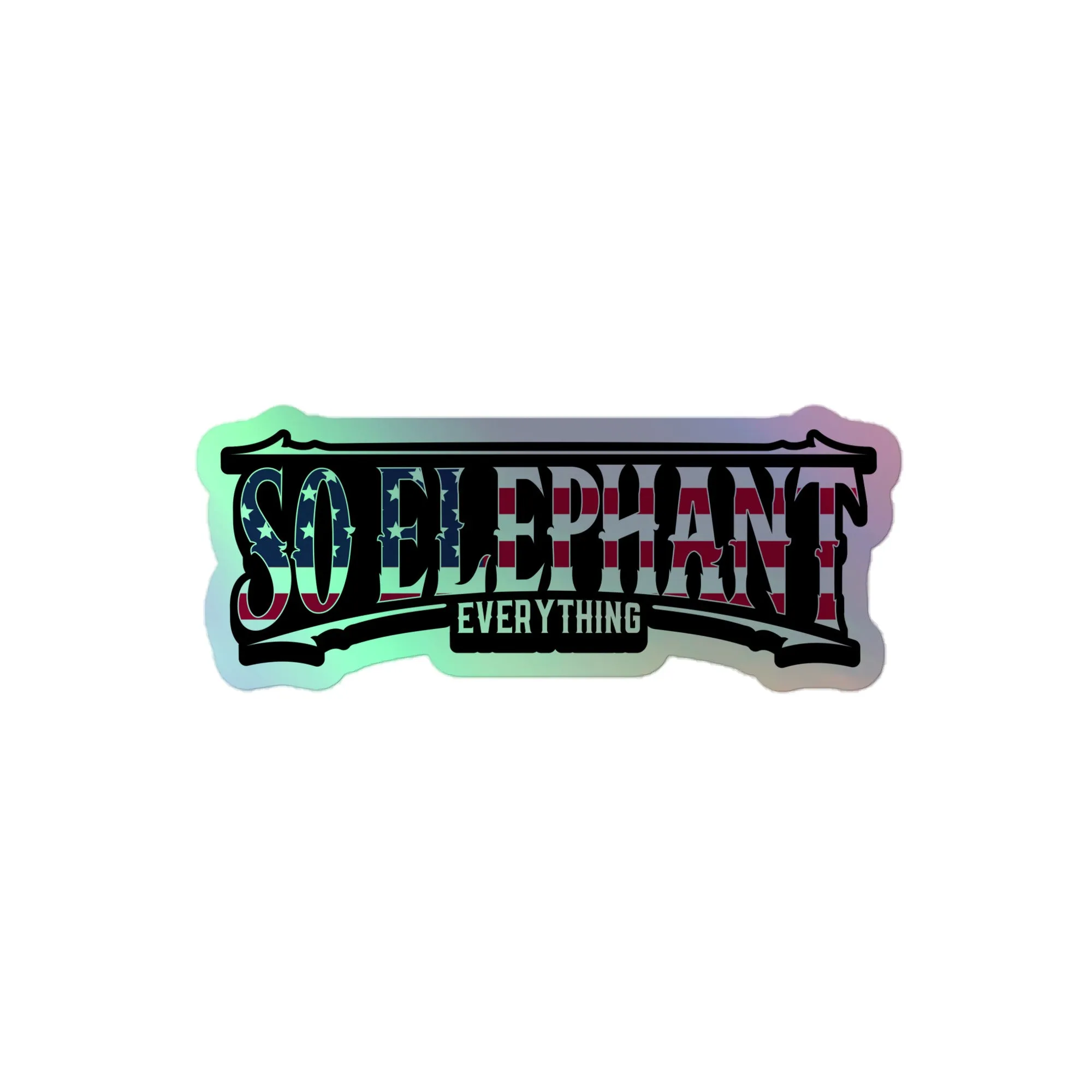 SO ELEPHANT HOLOGRAPHIC STICKERS