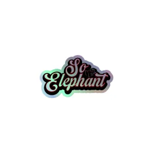 SO ELEPHANT HOLOGRAPHIC STICKERS