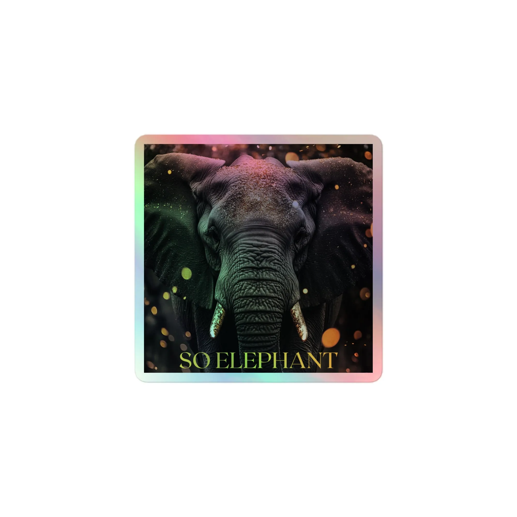 SO ELEPHANT HOLOGRAPHIC STICKERS