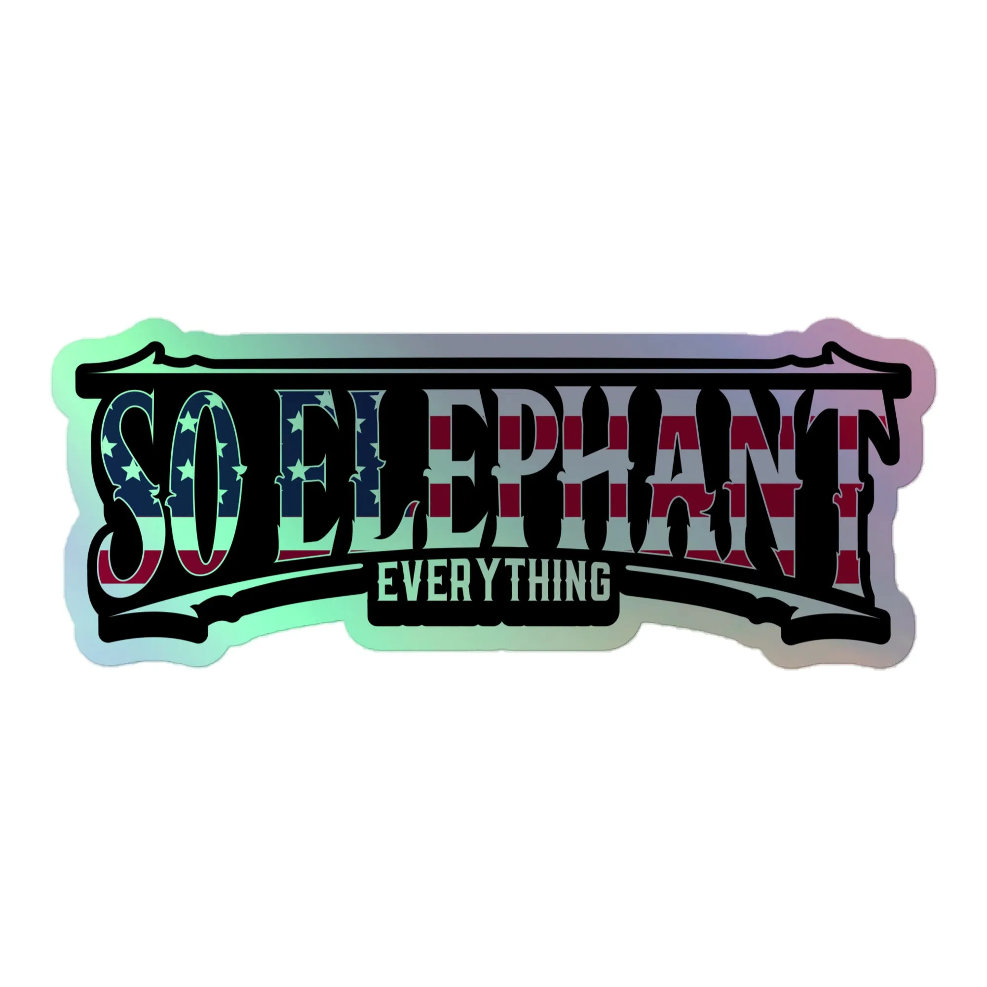 SO ELEPHANT HOLOGRAPHIC STICKERS