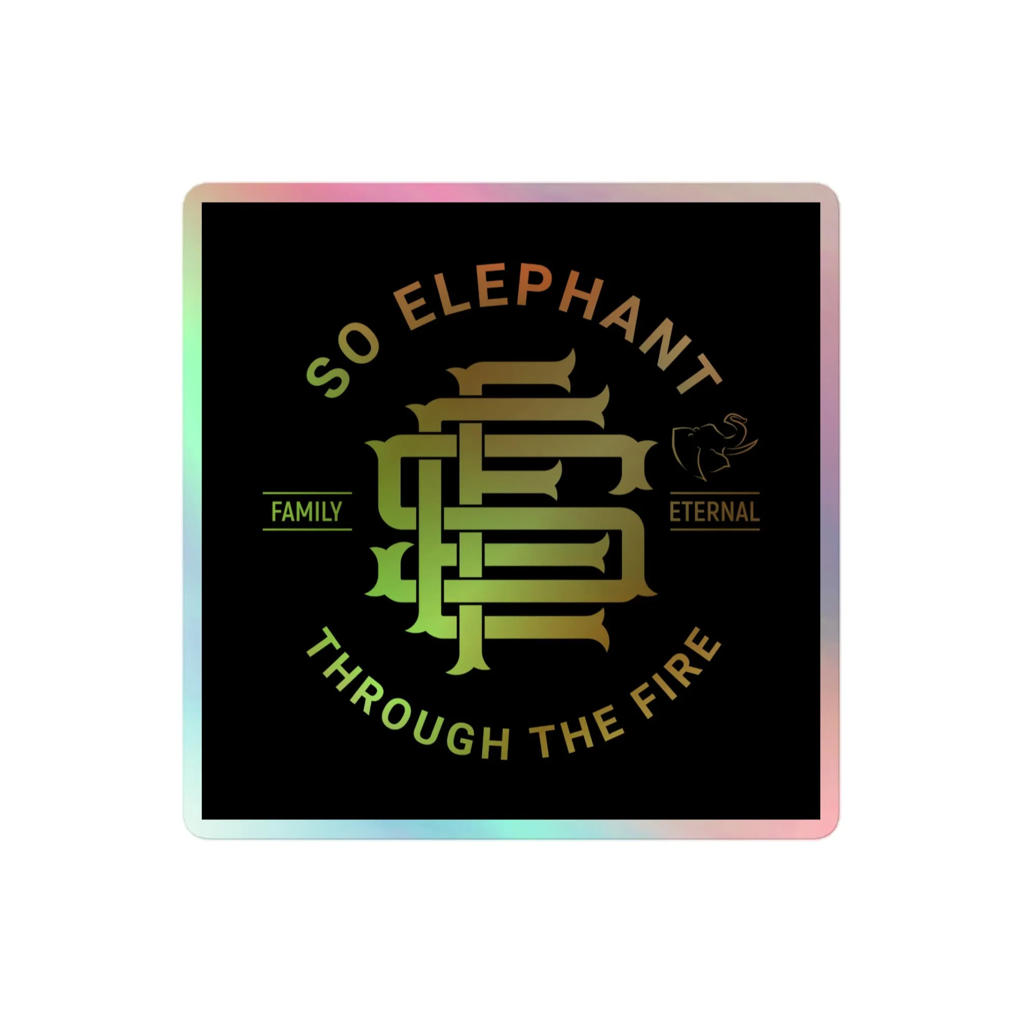 SO ELEPHANT HOLOGRAPHIC STICKERS