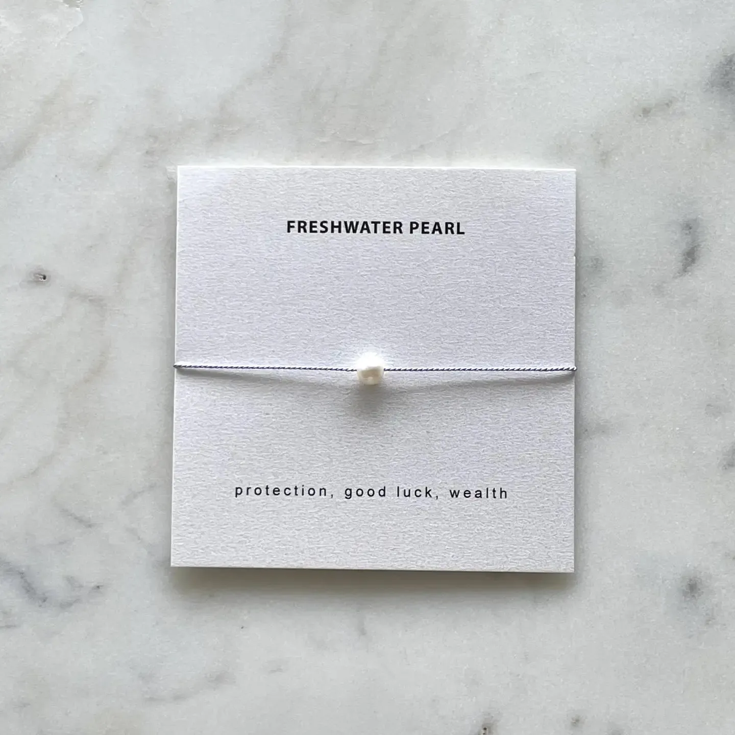 Soulsilk - Floating Pearl Bracelet (White)