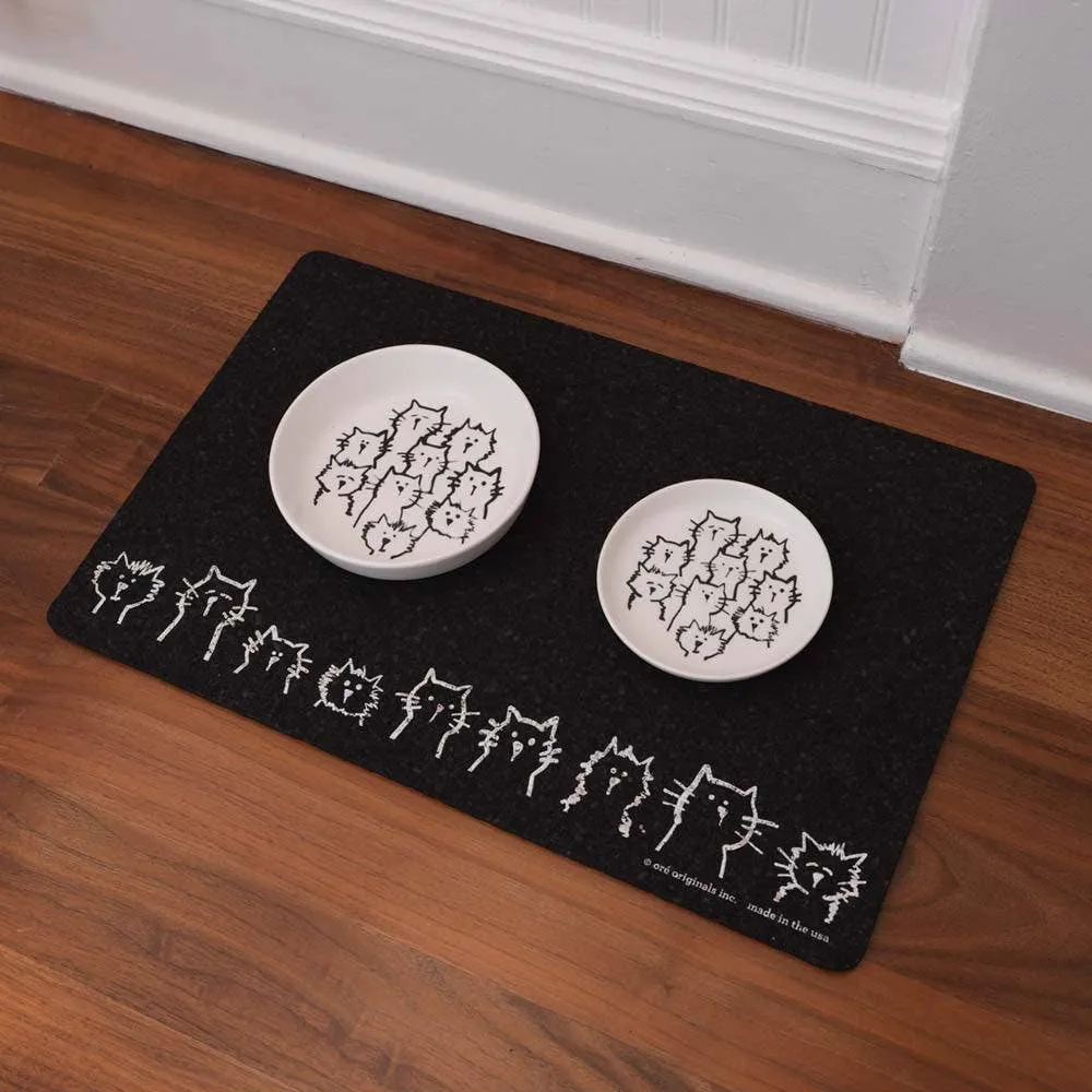 Speckle and Spot by Ore’ Originals - Cuppa Color Coaster & Mini Pet Bowl | Random Cats