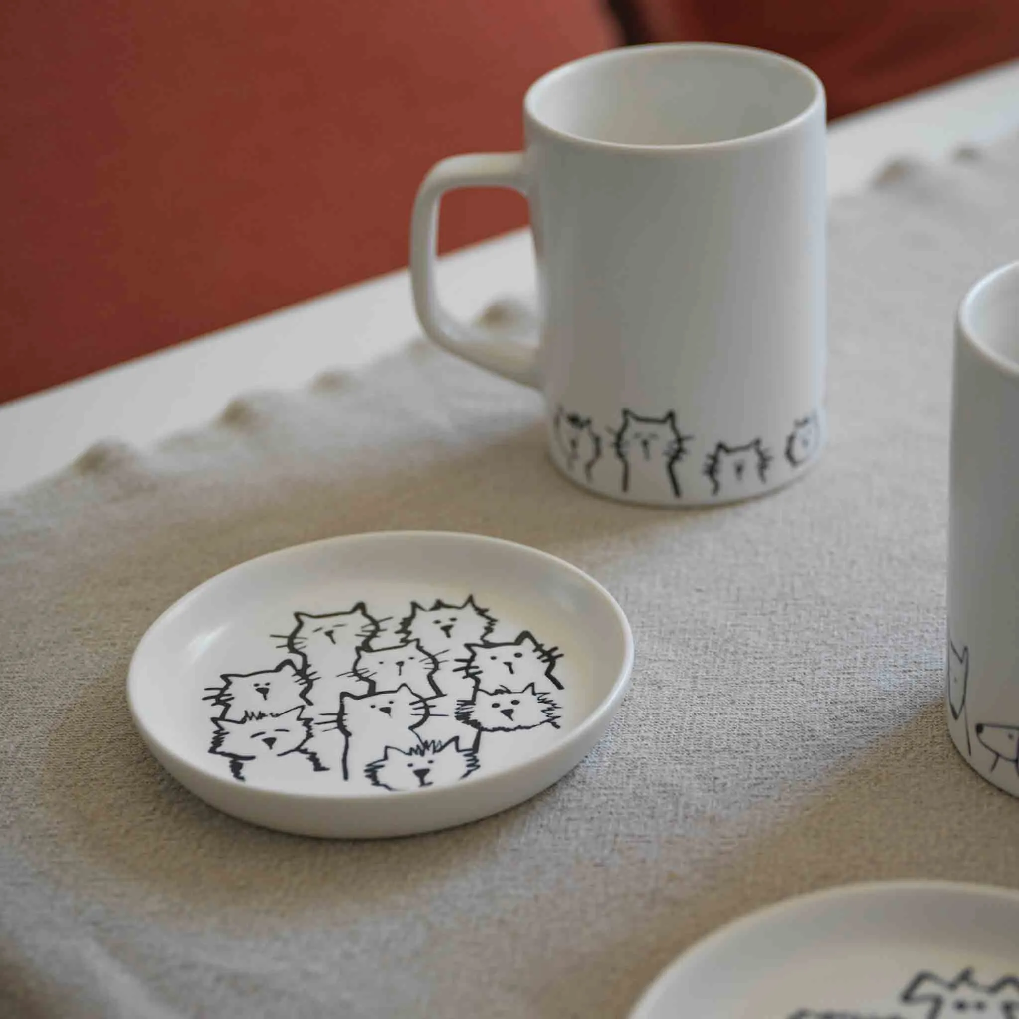 Speckle and Spot by Ore’ Originals - Cuppa Color Coaster & Mini Pet Bowl | Random Cats