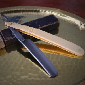 Steel Razor in Celluloid Handle