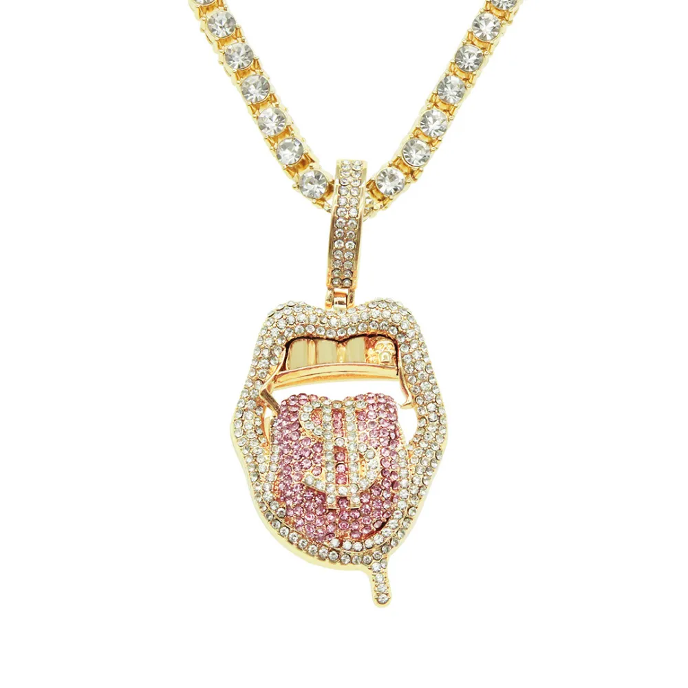 Street Dollar Tongue Necklace
