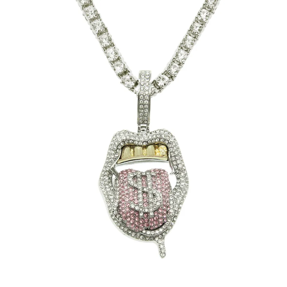 Street Dollar Tongue Necklace