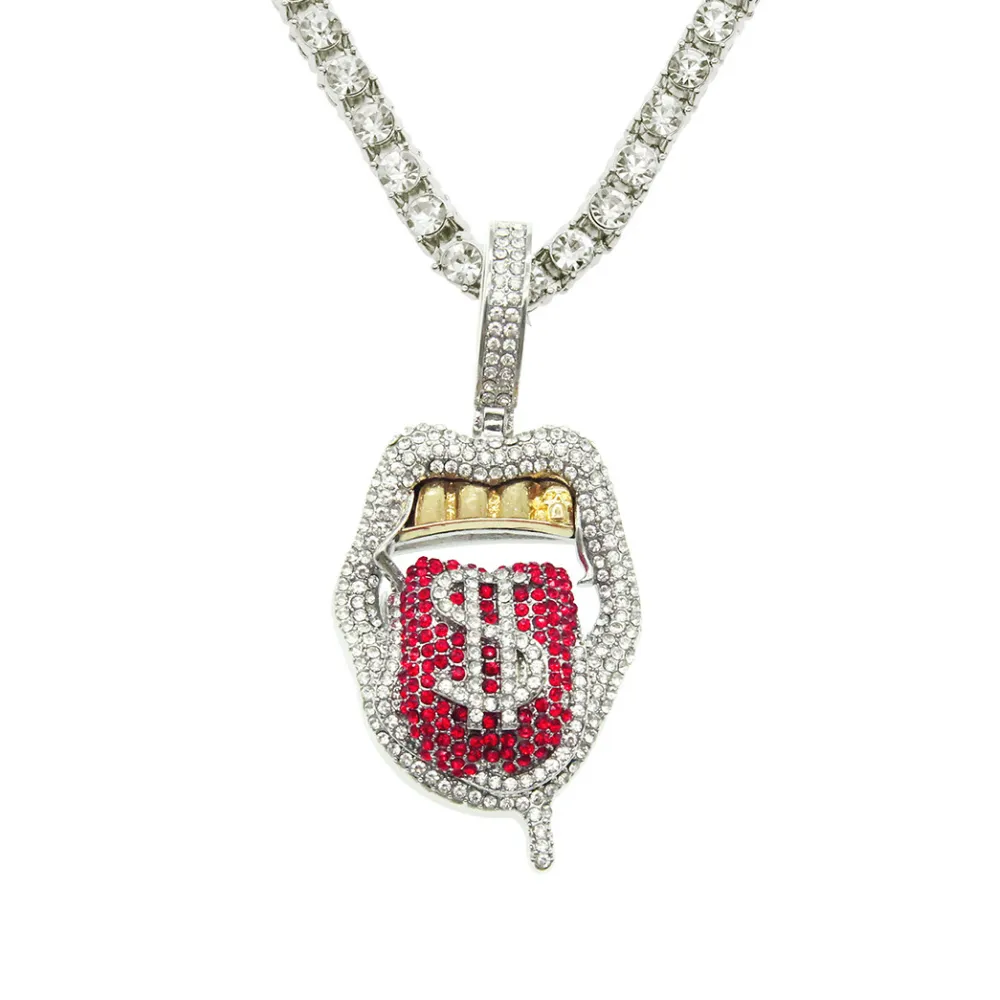 Street Dollar Tongue Necklace
