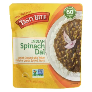 Tasty Bite Entree - Indian Cuisine - Spinach Dal - Indian - 10 Oz - Case Of 6