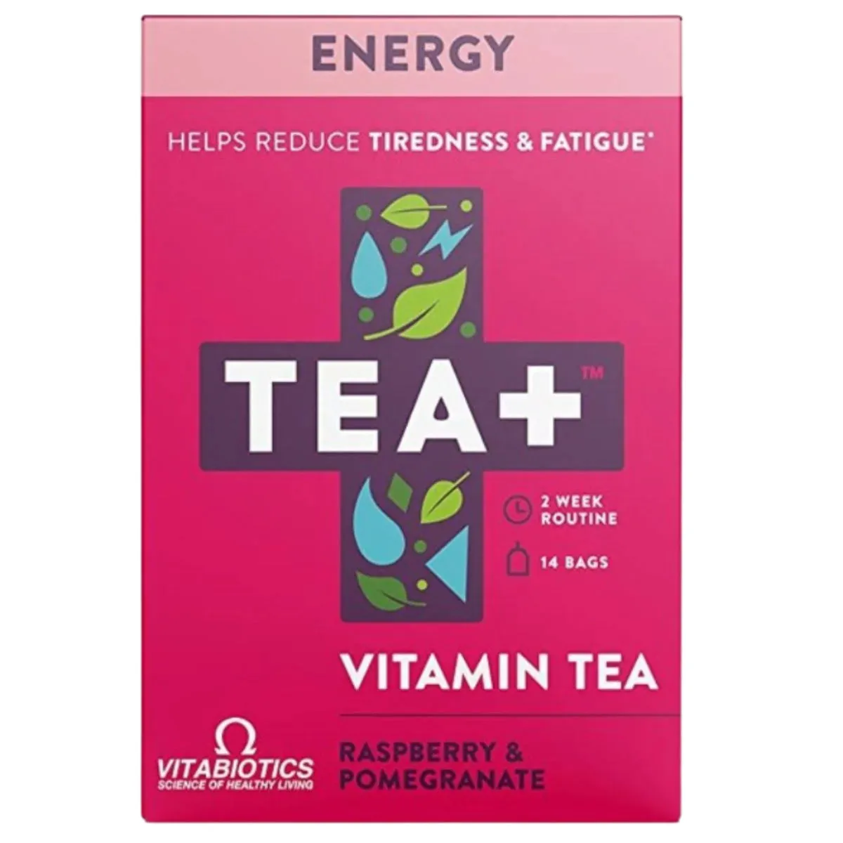 Tea  | Tea Plus ( ) Counter Display Unit - Energy Vitamin Tea | 14 Bags