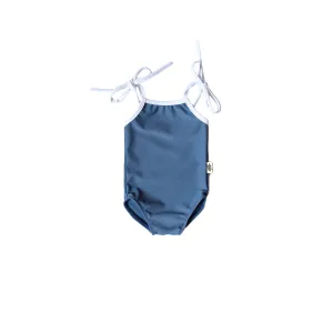 Tie-Strap One-Piece Swimsuit - Coastal