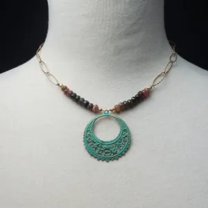 Time is on My Side necklace: rose gold   tourmaline