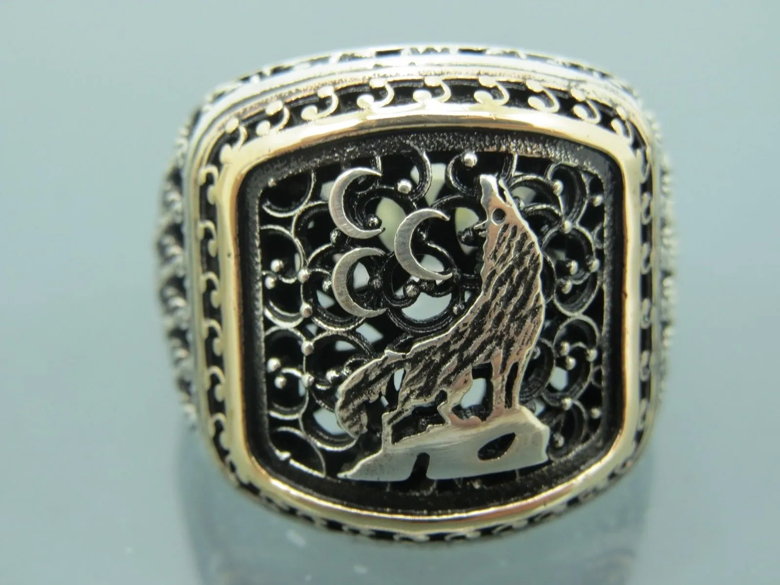 Turkish Handmade Jewelry 925 Sterling Silver Asena Desing Mens Rings