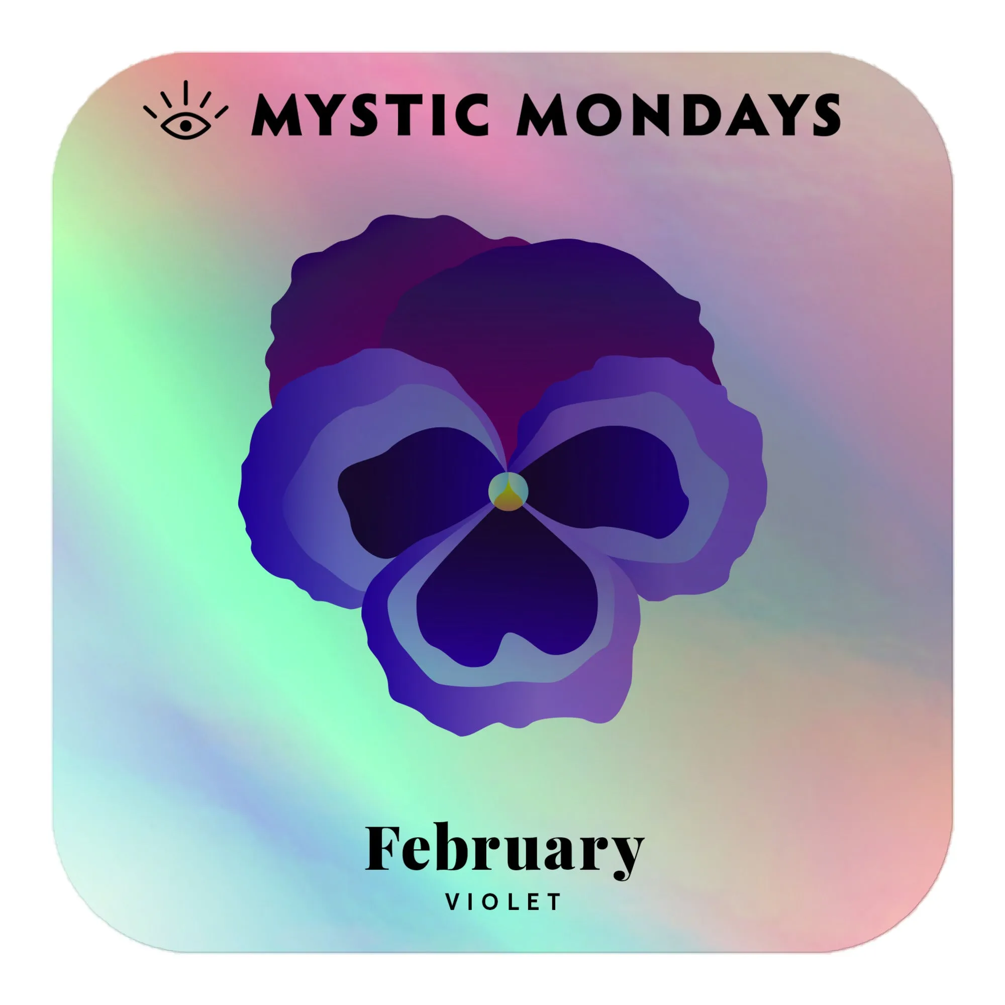 Violet Holo Sticker