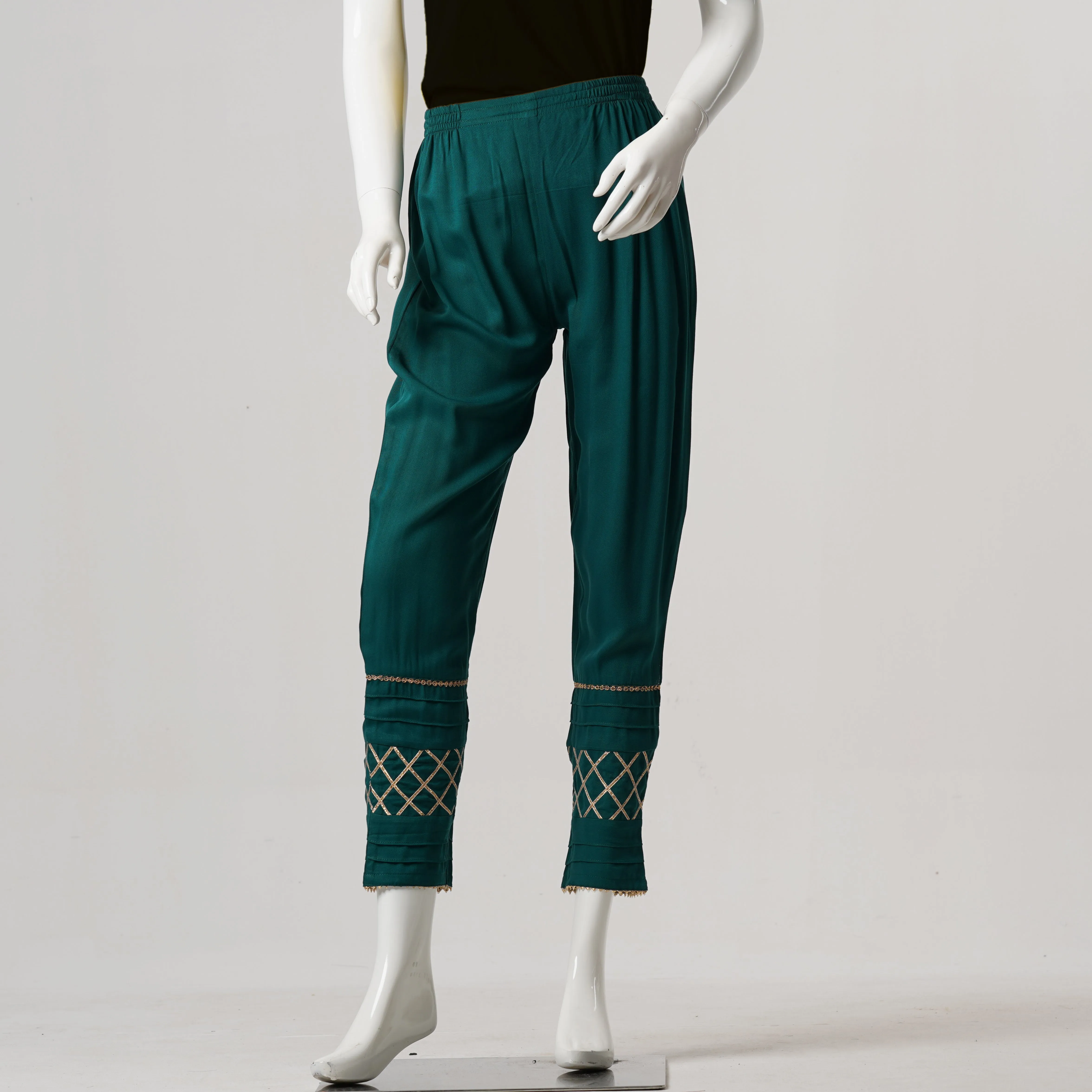 Womens Ethnic Bottom-Green