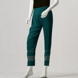 Womens Ethnic Bottom-Green