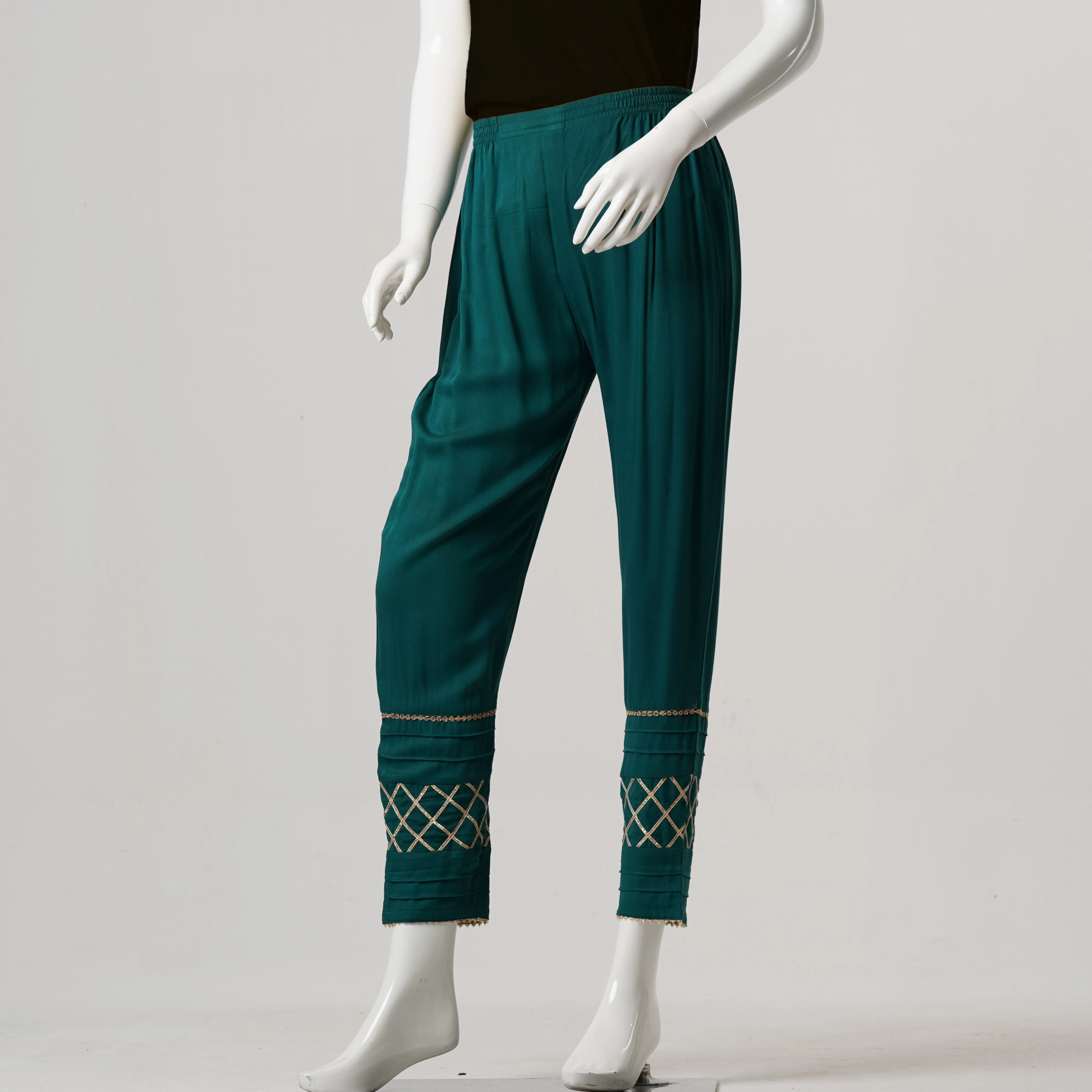 Womens Ethnic Bottom-Green
