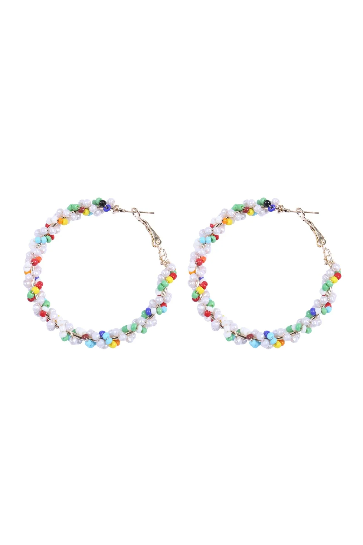 WRAP SEED BEADS BOHO EARRINGS SET